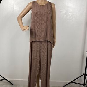 Cartoon Printed Two Piece Set Top And Pants Size S